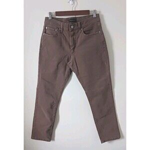 Lucky Brand 410 Mens Athletic Straight Denim Pants Brown Stretch Size 30x30